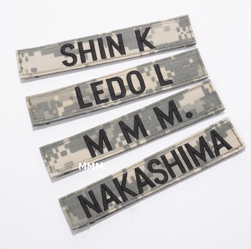 U.S. ARMY NAME TAPE ACU 実物生地 オーダーネーム