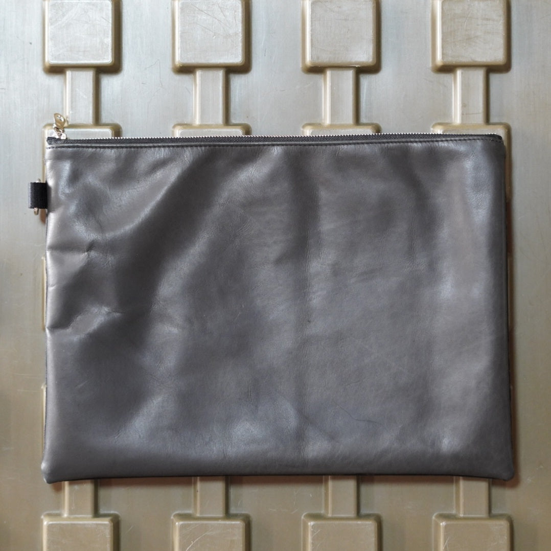 MMM. Mission Clutch Bag MCBK×Black Cowhide
