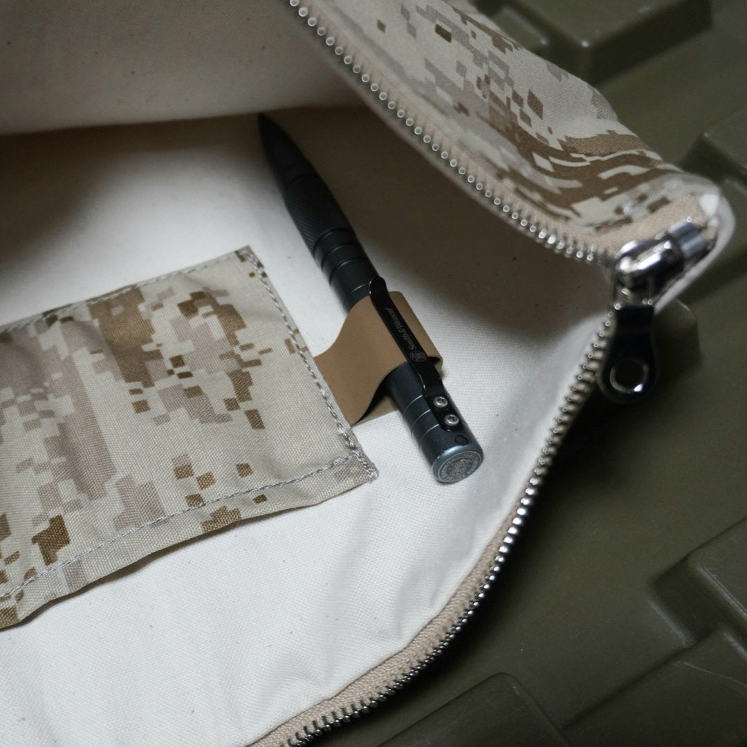 MMM. Mission Clutch Bag AOR1×Beige Cowhide