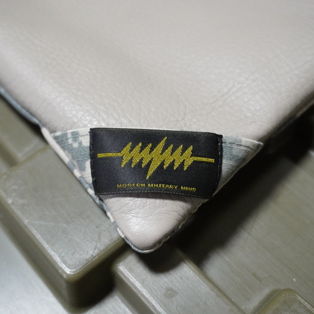 MMM. Mission Clutch Bag ACU×Beige Cowhide