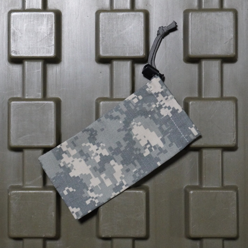 MMM. Mission Clutch Bag ACU×Beige Cowhide