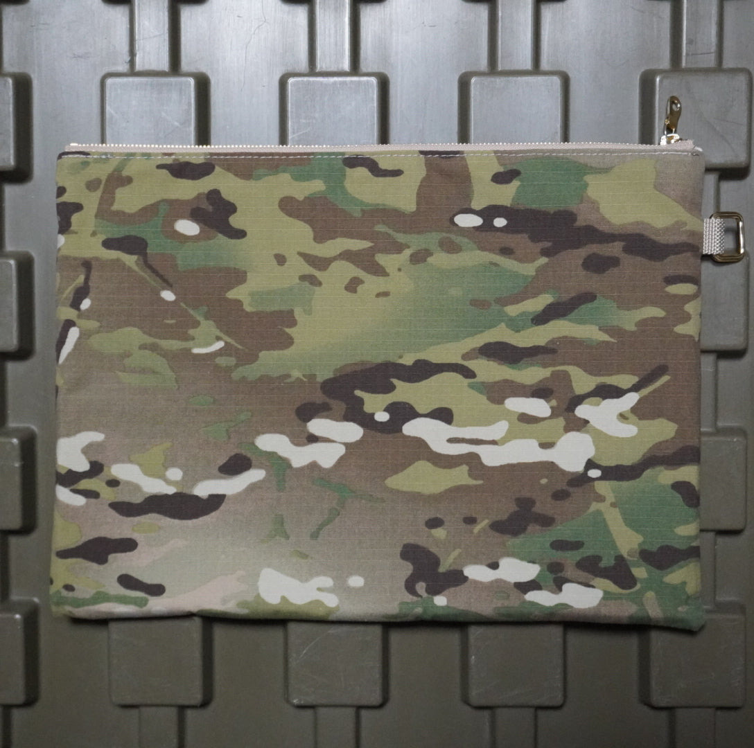 MMM. Mission Clutch Bag MULTICAM×KHAKI Cowhide