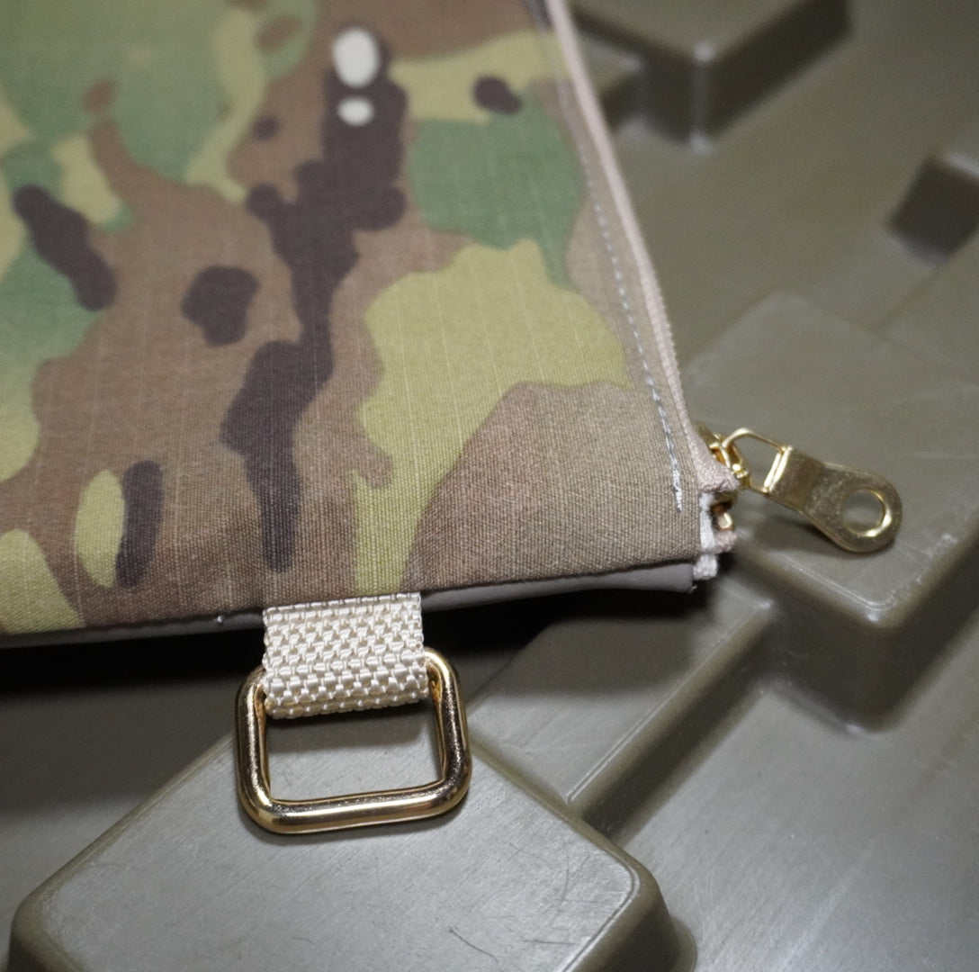 MMM. Mission Clutch Bag MULTICAM×KHAKI Cowhide