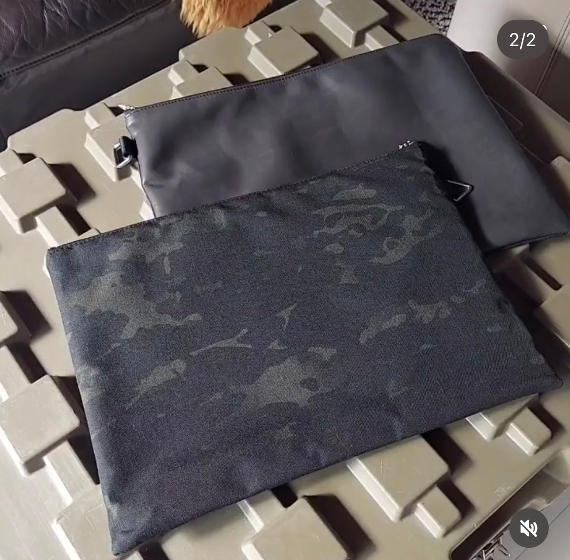 MMM. Mission Clutch Bag MCBK×Black Cowhide