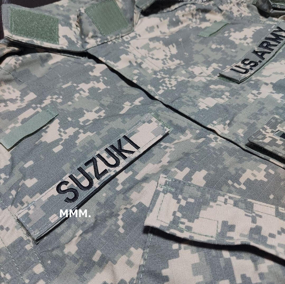 U.S. ARMY NAME TAPE ACU 実物生地 オーダーネーム