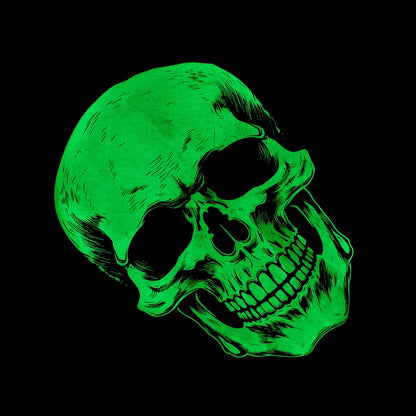 MMM.  22inch NIGHT GLOW SKULL BANDANA