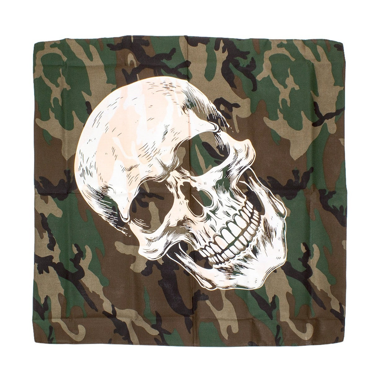 MMM.  22inch NIGHT GLOW SKULL BANDANA