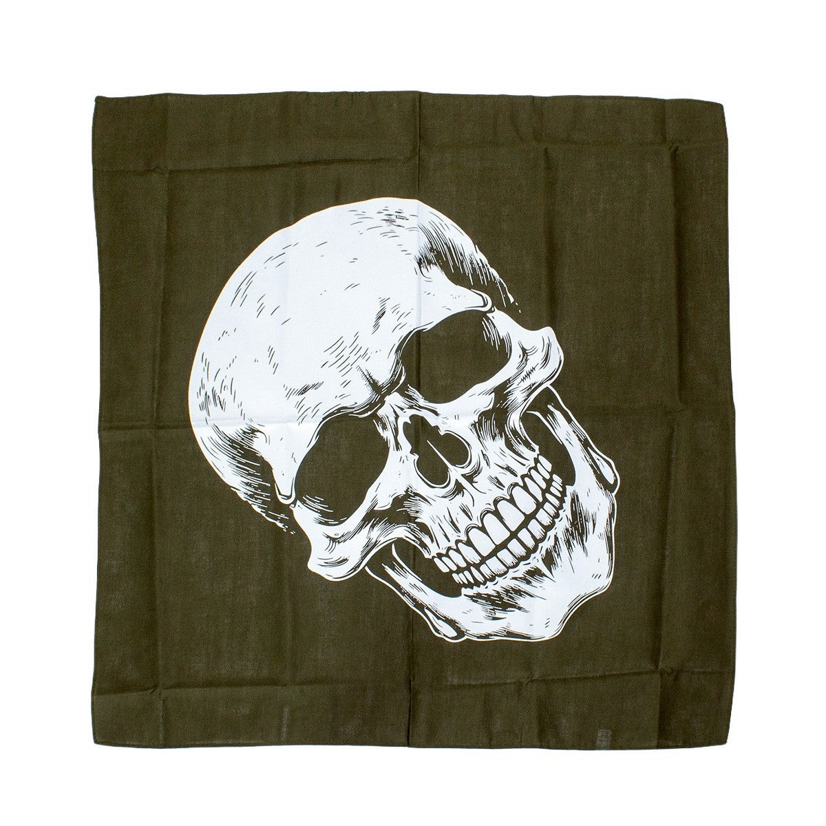 MMM.  22inch NIGHT GLOW SKULL BANDANA