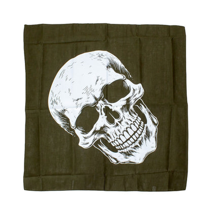 MMM.  22inch NIGHT GLOW SKULL BANDANA