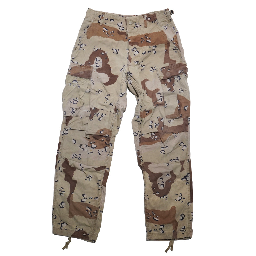 US BDU PANTS  6C Chocolate Chip CAMO USED Ssize チョコチップ実物放出