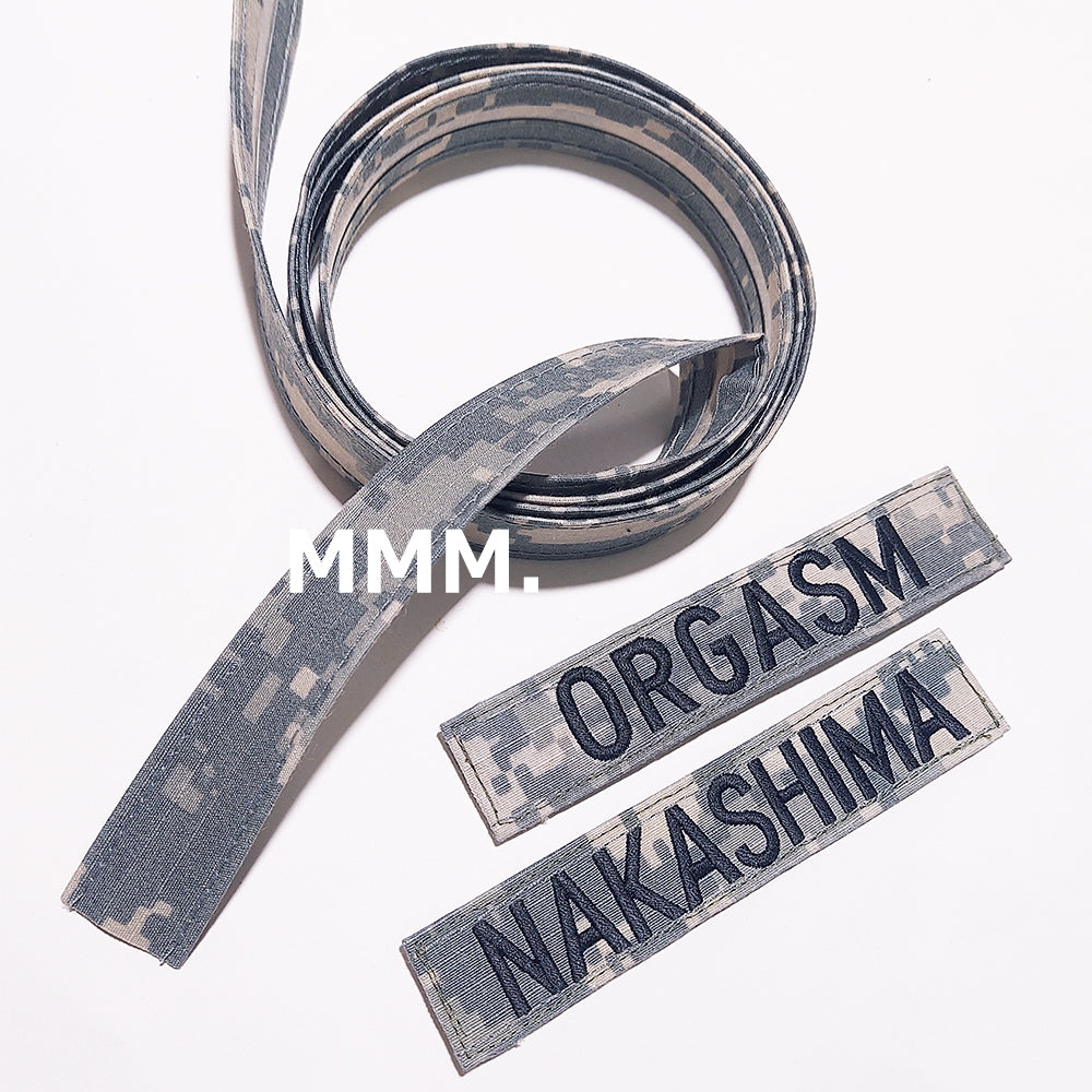 U.S. ARMY NAME TAPE ACU 実物生地 オーダーネーム