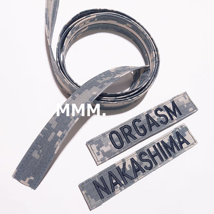 U.S. ARMY NAME TAPE ACU 実物生地 オーダーネーム