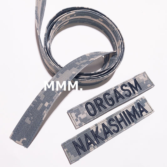 U.S. ARMY NAME TAPE ACU 実物生地 オーダーネーム