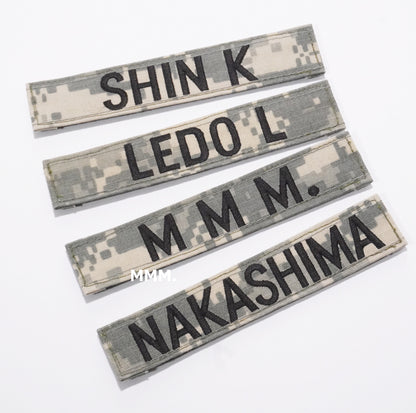 U.S. ARMY NAME TAPE ACU 実物生地 オーダーネーム