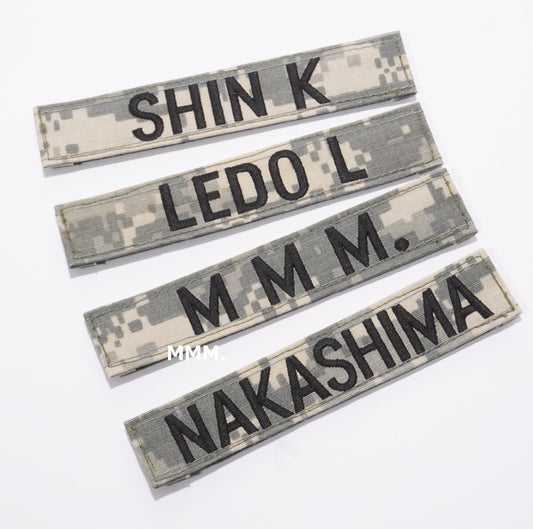 U.S. ARMY NAME TAPE ACU 実物生地 オーダーネーム